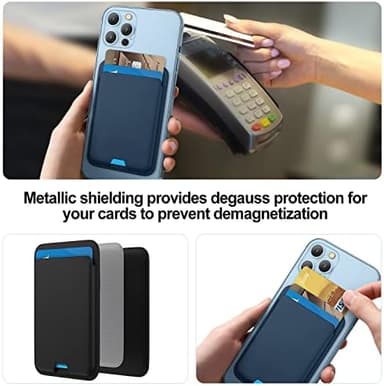 Magnetic Wallet Compatible with MagSafe for iPhone 17 16 15 14 13 12 Pro Max Air Plus Model, Mag 3 Safe Card Holder Stick on Accessories for Cell Phone & Case, Violet - Image 7