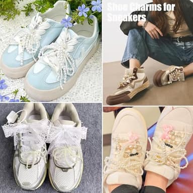 72 Pcs Sneaker Charms, Shoelace Charms For Sneakers, Pearl Rhinestone Brooches And Pins For Women, Shoe Jewelry Charms For Socks Laces Sneakers , Safety Pins Buttons For Sock Clothes Decor Accessories - Image 4
