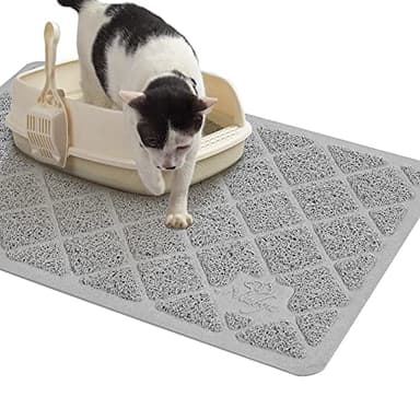 Niubya Premium Cat Litter Mat, Litter Box Mat with Non-slip and Waterproof Backing, Litter Trapping Mat Soft on Kitty Paws and Easy to Clean, Cat Mat Traps Litter from Box - Image 1