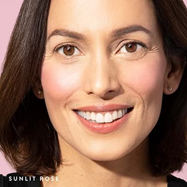 LAURA GELLER NEW YORK Baked Blush-n-Brighten Marbleized Blush for Cheeks - Sunlit Rose - Satin Finish - Buildable Color - Image 4