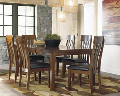 Signature Design by Ashley Ralene Rake Back 19" Dining Room Chair 2 Count, Medium Brown - Image 9
