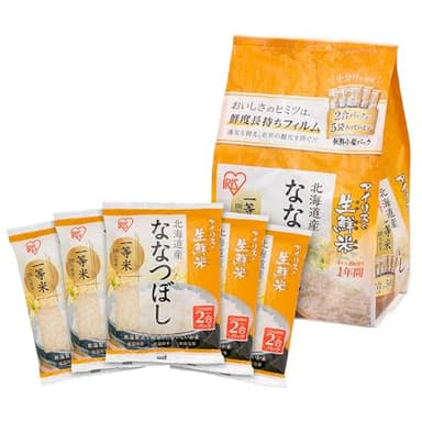 IRIS Ultra Premium Japanese Short Grain White Sticky Sushi Rice, Nanatsuboshi, Dried Uncooked Rice, Gluten Free, Vegan, Low Fat, Product of Japan, 3.3 lb (5-Pack, 300g) - Image 1