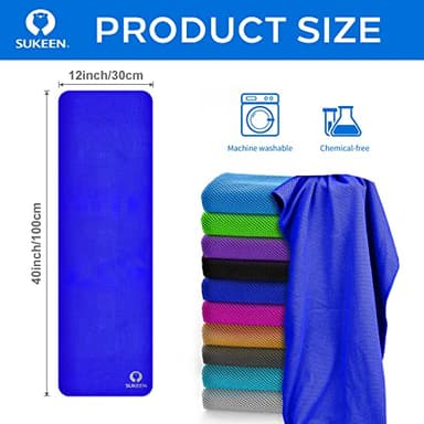 Sukeen Cooling Towel for Neck and Face (40"x12"), Microfiber Bulk Cooling Towels for Athletes Cooling Neck Wraps Instant Cooling Towels for Yoga,Gym,Golf,Running,Fitness and Workout - Image 9