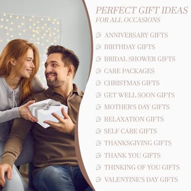 EXTALOW Spa Gifts for Women Bath and Body Gift Basket Mothers Day Gifts Coconut Lavender Home Spa Set Self Care Gift for Mom Sister Her Wife Birthday Gifts Spa Kit Care Package Thank You Gift - Image 5