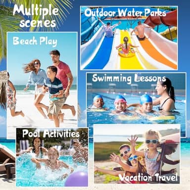 Babygoal Baby & Toddler Boy and Girl Swim Diapers, Reusable Adjustable Washable One Size Fits 6M-3T Gifts and Swimming Lessons 3 Pack 3ZSD07 - Image 3