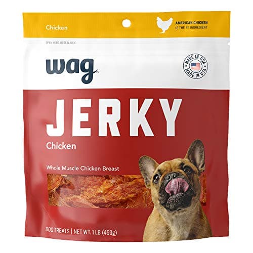 Amazon Brand – Wag Chewy Whole Muscle American Jerky Dog Treats – Chicken - Image 1