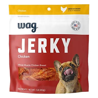 Amazon Brand – Wag Chewy Whole Muscle American Jerky Dog Treats – Chicken - Image 1
