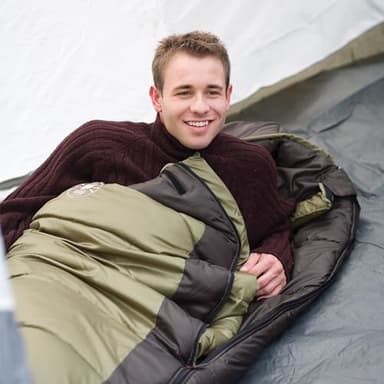 Coleman North Rim 0°F Big & Tall Sleeping Bag, Cold-Weather Mummy Sleep Sack with No-Snag Zipper & Adjustable Hood for Warmth & Ventilation, Large Camping Sleeping Bag - Image 4