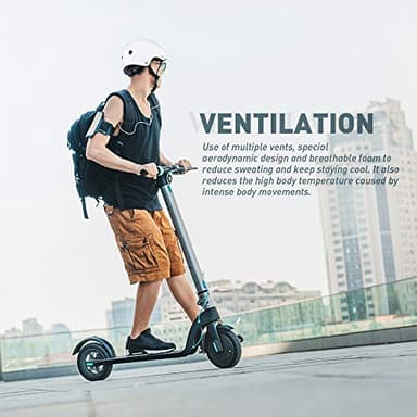 JBM Skateboard Helmet - Lightweight, Adjustable Ventilation Helmet for Scooter, Roller Skate, Inline Skate - Image 9
