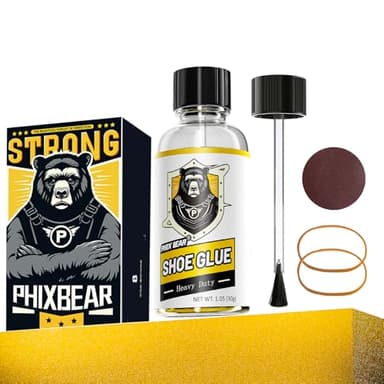 PHIXBEAR Professional Grade Shoe Glue Repair Adhesive, Heavy Duty Shoe Goo: Low Odor, No White, No Hard, 1.05 fl oz - Image 1