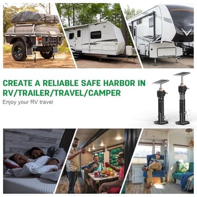 RV Slide Out Support Jacks 13"-26"(Electric Drill Adjust) 2 Pcs Heavy Duty RV Stabilizer Jacks for RV, Camper and Travel Trailer, Supports Up to 5,000 lbs and Aluminum Gear Box - Image 7