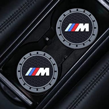for BMW M Car Cup Holder Coaster, Auto Cup Holder Insert Coaster Compatible with BMW M M2 M4 M5 M6 M8 X1 X2 X3 X5 X6 M135i M240i Z4 328i X7, 2PCS - Image 2
