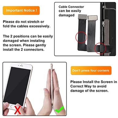 LL TRADER Screen Replacement for iPhone 11 LCD Retina 6.1'' FHD Display COF Touch Screen Digitizer with Repair Tool Kits, Waterproof Tape, Screen Protector(for Model A2111, A2223, A2221) - Image 7