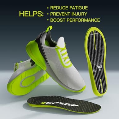 2025 Sport Carbon Fiber Performance Insoles –Customized Inserts, Non-Cleated Shoes–Basketball, Volleyball, Racquet Sports, Running & More–Run Faster, Jump Higher, Recover Quicker, Protect from Injury - Image 4