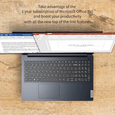 Lenovo IdeaPad 15.6" HD Anti-Glare w/ 1 Year Microsoft 365, 20GB RAM, 384GB SSD, Windows 11 Home, Up to 9.5 Hours Battery Life, Intel Processor, WiFi 6, HDMI, USB-C, SD Card Reader, w/WOWPC USB - Image 9