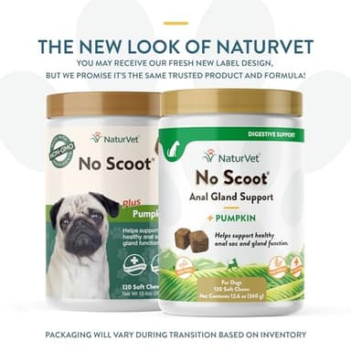 NaturVet - No Scoot for Dogs - 120 Soft Chews - Plus Pumpkin - Supports Healthy Anal Gland & Bowel Function - Enhanced with Beet Pulp & Psyllium Husk - Image 2
