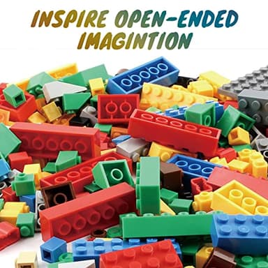 HUIZDQ 1500 Pieces Building Bricks, Classic Bulk Small Blocks, Classic Bricks Set Basic Building Blocks Compatible with All Major Brands - Image 2