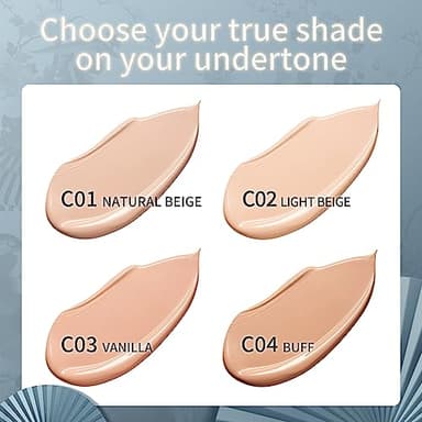 Catkin Phoenix Cushion Foundation Buildable Coverage Anti-Aging Serum Makeup, Sheer Satin Finish, Refill Included, Light Beige 0.46 Oz x 2, C01 NATURAL - Image 7