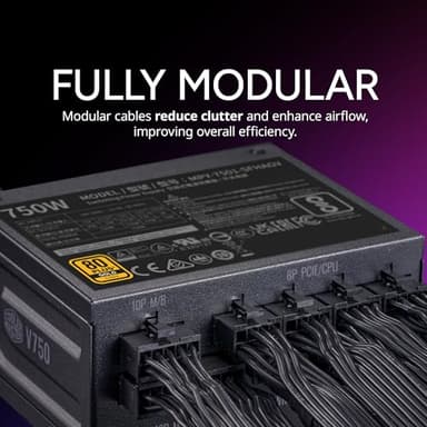 Cooler Master V750 SFX Gold ITX SFF Modular Power Supply, 750W 80Plus Gold, ATX 3.1 | 90° | PCIe 5.1, Designed Ready Nvidia RTX 5070 Ti | AMD RX 9070 XT, Customized Cable, 100mm|3.9", 10-Year - Image 11