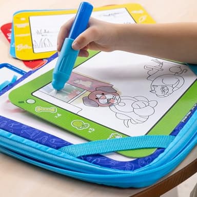 Melissa & Doug Water Wow! Take-Along Reusable Color-Reveal Drawing Set Mess-Free Multi-Activity Pad with Water PenTravel Toy for Toddlers & Kids Ages 3+ - Image 7