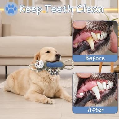 Funny Plush Dog Chew Toys, Squeaky Dog Toys, Interactive Tug of War Puppy Toys, Stuffed Dog Toys for Small, Medium and Large Dogs - Monkey - Image 4