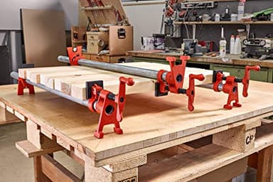 Bessey BPC-H34, 3/4-In. H Style Pipe Clamps - Incredibly Versatile, Easy To Assemble, Indespensable Workshop Clamp For Woodworking, Carpentry, Home Improvement, and DIY Projects - Image 2