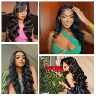 12A Body Wave Bundles Human Hair 22 24 26 28 Inch Human Hair Bundles 100% Unprocessed Brazilian Virgin Hair 4 Bundles Deals Hair Extensions Real Human Hair for Women Quick Weave Hair Natural Black - Image 6