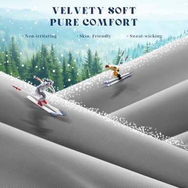 FineMay Cooling Comforter Queen Size, Double-Sided Cooling Blanket for Hot Sleepers & Night Sweats, Arc-Chill Q-Max > 0.4 Breathable Ice Blanket, Lightweight Cold Comforter (80''x90'', Light Grey) - Image 3