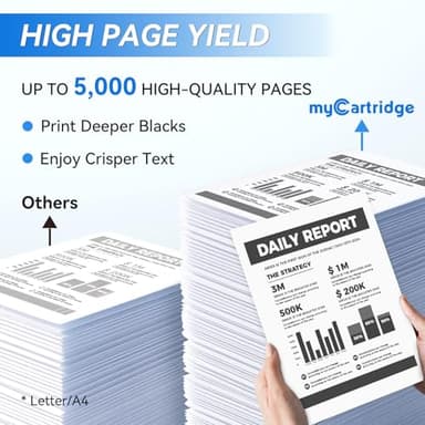 myCartridge 121 Black Toner Cartridge Compatible for Canon 121 CRG-121 CRG121 for Canon imageClass D1650 D1620 Printer (2-Pack), 121 Black Toner Cartridge - Image 3