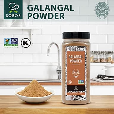 Soeos Galangal Powder 8 oz, Ground Galangal, Alpinia Galanga, Non-GMO, Kosher, Galangal Ginger Powder for Thai Soup, Tom Yum Soup, and Tea - Image 6