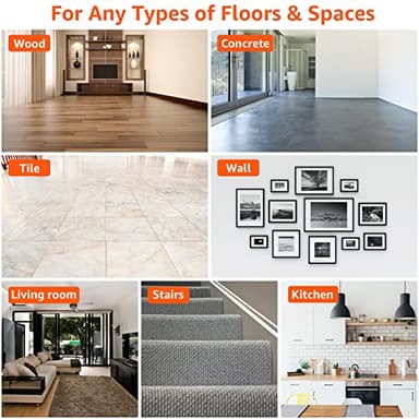 ZONGOOL 12 PCS Rug Tape, Reusable Washable Grippers for Rugs, Double Sided Non-Slip Rug Pads for Hardwood Floors, Rug Stoppers to Prevent Sliding, White - Image 6