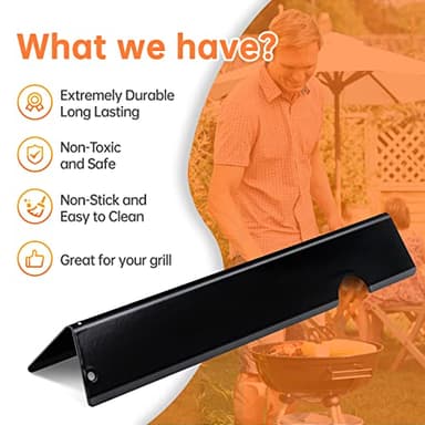 OTAMECE Flavorizer Bars and Heat Deflectors Replacement for Weber Genesis II (3+5 Genesis II) - Image 4