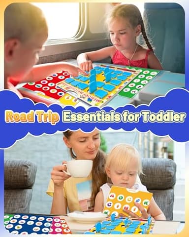 Matching Memory Game for Kids Ages 3-5 4-8, Board Games for 4-6, Car Airplane Camping Travel Toys Games Activities for 3-5 4-8, Toddler Kid Road Trip Essentials, Birthday Gifts for Kids Boys Girls - Image 2