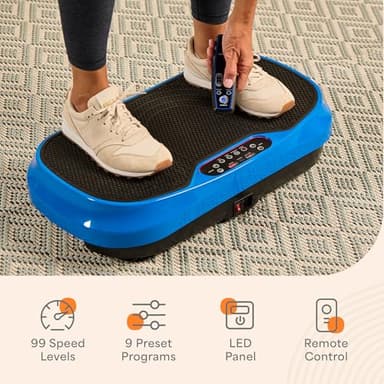 Lifepro Waver Mini Vibration Plate for Lymphatic Drainage – Whole Body Vibrating Platform Exercise Machine for Muscle Toning & Recovery with Remote & Resistance Bands, Max Load 260 lb - Image 5