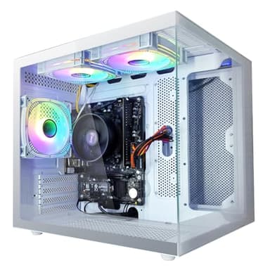 suevery Gaming PC Ryzen5 5600GT（3.8GHz Up to 4.4GHz Nvme SSD 1TB 16GB RAM WiFi 6 Prebuilt Towers Desktop Computer - Image 1