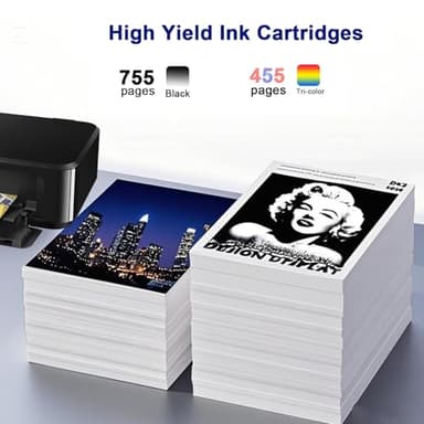 Ink 67XL Replacement for HP 67XL Ink Cartridges Black Color Combo Pack Compatible for HP Ink 67 Fit for DeskJet 2700e 2700 2855e 2755e 2755 4155e 4255e for Envy 6000 6055e 6400 Printer 2 Pack - Image 3