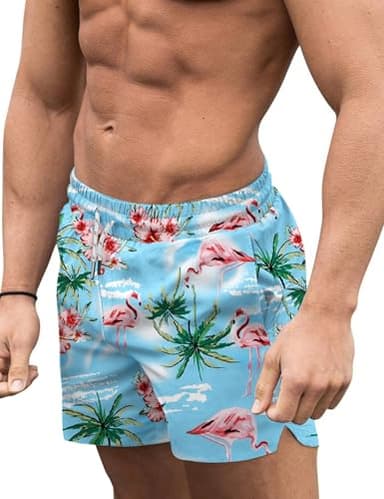 COOFANDY Mens Bathing Suit with Mesh Liner Summer Swim Trunks Big and Tall Swimsuit Trunks Quick Dry Swimwear M - Image 1