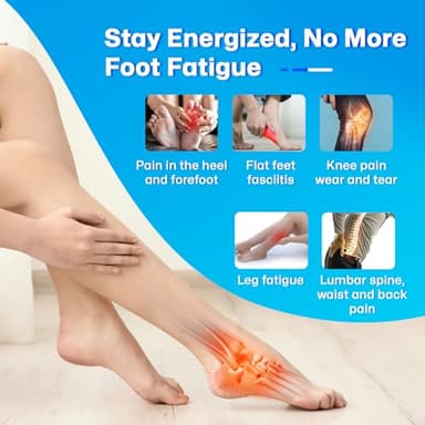 Supercritical Foaming Arch Support Inserts for Men Women, Lightweight Running Sport Insoles, Shock Absorption Athletic Inserts, Plantar Fasciitis Insoles, Relief Flat Feet, Standing All Day - S - Image 6