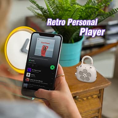 DOSS Candy Mini Bluetooth Speaker - Women's Bag Charm, 2-in-1 Wireless Portable Speaker Keychain for Purse, for Girlfriend/Wife/BFF, Pastel Colors - Pink - Image 4