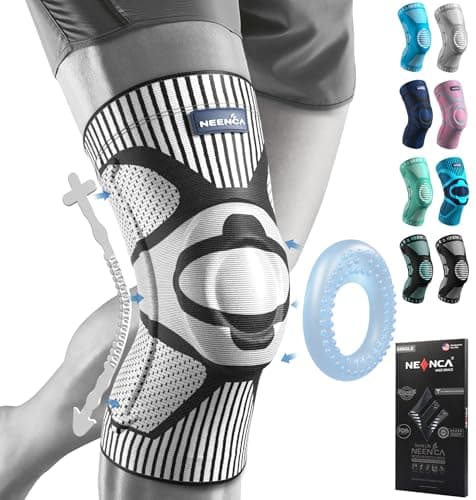 NEENCA Knee Brace for Knee Pain Relief, Medical Knee Support with Patella Pad & Side Stabilizers, Compression Knee Sleeve for Meniscus Tear, ACL, Arthritis, Joint Pain, Runner, Sport- FSA/HSA APPROVED - Image 1