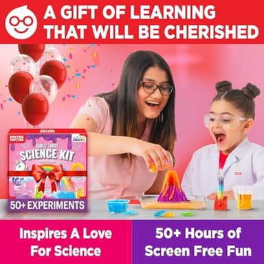 Doctor Jupiter Girls’ First Science Kit, Chemistry Set for Kids Ages 4-5-6-7-8 | Birthday Gift Ideas for 4+ Year Old Girls | STEM Toy Kit with 50+ Experiments | Learning & Educational Projects - Image 7