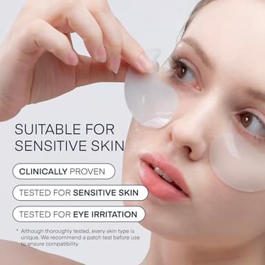 TEREZ & HONOR Under Eye Patches for Dark Circles - 60 Korean Hydrogel Masks for Puffiness, Bags with Caffeine, Hyaluronic Acid, Niacinamide - Undereye Brightening, Hydrating, Anti-Wrinkle & Cooling - Image 3