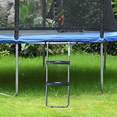 HBTower Trampoline Ladder with Horizontal and Wide Steps, Universal Hook, UV Treated Steel, 220 lbs Capacity Trampoline Accessories for Children Kids - Image 7