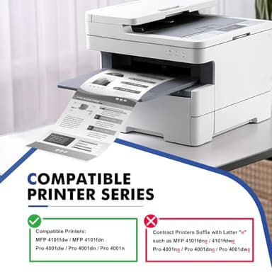 148X Black High Yield Toner Cartridge 148A Compatible Replacement for HP 148X Toner Cartridge for HP Laserjet Pro 4001n 4001dw 4001dn MFP 4101fdw 4101fdn Printer W1480X W1480A Ink with Chip 2Pack - Image 2