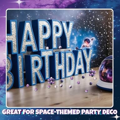 Galaxy Stress Balls for Kids - Pack of 24 Bulk - Squeeze Anxiety Fidget Sensory Balls for Children with Outer Space Theme, Toys for Party Favors and Birthday Party Supplies - Image 5