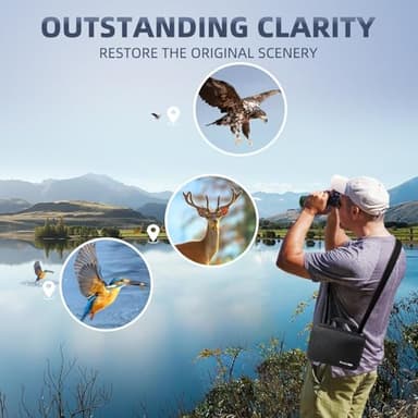 Pankoo 10x55 HD Monocular, BAK4 Prism and FMC Lens, Wide Field of View for Bird Watching, Backpacking & Wildlife Viewing – Adjustable Eyecup, Rubber Armor Design - Image 4