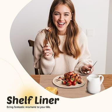 Glotoch Shelf Liner 17.5x360, Non Adhesive Cabinet, Drawer Liner for Refrigerator, Kitchen, Waterproof and Durable Fridge Table Place Mats for Cupboard, Clear - Image 7