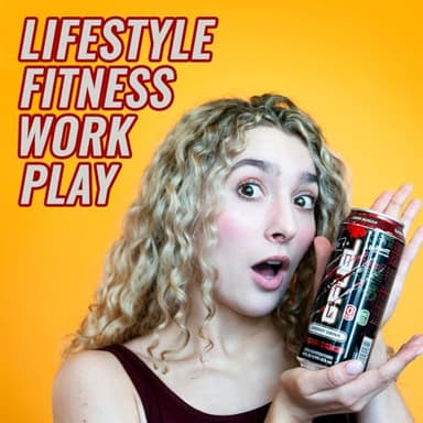 G Fuel Energy Drink, Fruit Punch, Sugar Free Beverage with 140mg Caffeine, Daily Energy Boost with Focus Amino, Vitamin + Antioxidants, 16 oz Cans (Nightmare on Elm Street, 12-Pack) - Image 6