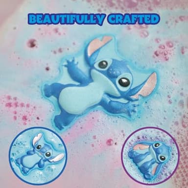 Stitch Bath Bombs for Kids, Fun Bright Rainbow Colors, Raspberry Scented for Kids, Ages 3+, by Townley Girl - Image 5