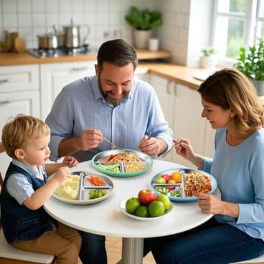 BUSOHA 3 Pack Stainless Steel Kids Plate with Suction - 9” Divided Toddler Baby Plates with Silicone Sleeves Non-Slip 2-in-1 Anti Breakage Metal Toddler Bowls Microwave Dishwasher Safe - Image 2